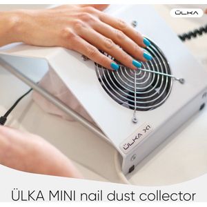 Ülka Mini (wit) - draagbare manicure en pedicure stofafzuiger met zak, compacte en efficiënte stofcollector / nagelsalon professionele nagelstudio stofafzuiging apparatuur voor nagelstyliste