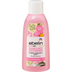 Ebelin Nagellakremover | Zonder aceton - 1x 200 ml | Met rozengeur