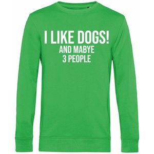 7431 - Sweater - I Like Dogs-Apple Green-XS
