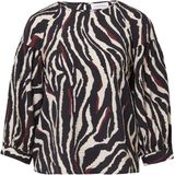 comma - Blouse - Met Ballonmouwen - All-over Print