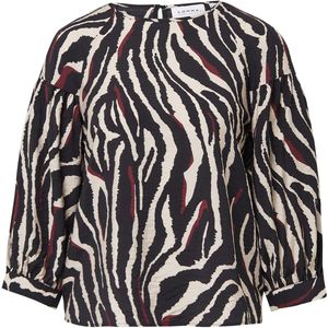 comma - Blouse - Met Ballonmouwen - All-over Print