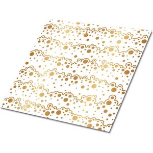 Tulup PVC Tegels - Zeepschuim Vinyl Tegels - 30 cm x 30 cm - Gouden Vinyl Tegels Zelfklevend - Verpakking van 9 stuks - Vloer Tegels PVC - Abstract Plaktegels - Zelfklevende Vinyltegels - Plaktegels keuken en Badkamer