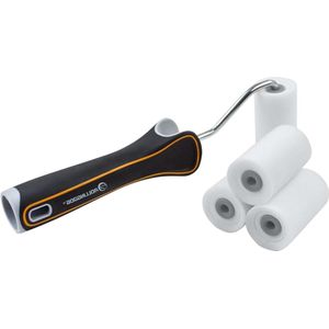 Mini Foam Roller voor het schilderen - 5 cm set van kleine verfrollers voor glans op krappe plaatsen en knutselwerken voor glad oppervlak achterlaten (5 stuks)