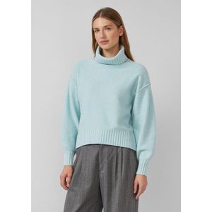 Gebreide Trui - Bouclé - Katoenmix - Met Col - Normale Pasvorm