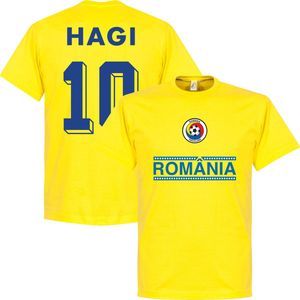 Roemenië Hagi 10 Team T-Shirt - Geel - S