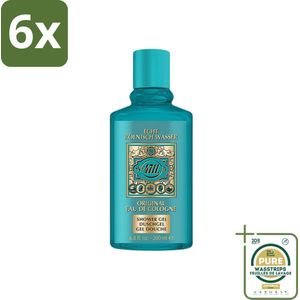 4711 - Echt Kölnisch Wasser - Douche Gel - Original Eau De Cologne - 200 ml - Voordeelverpakking - 6 stuks - Douchegel - Verfrissende geur