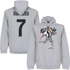 Ronaldo 7 Script Hooded Sweater - Grijs - Kinderen - 152