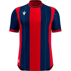 Macron Propus Eco Shirt Korte Mouw Heren - Marine / Rood | Maat: 3XL