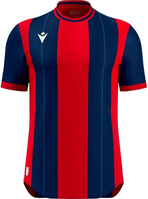 Macron Propus Eco Shirt Korte Mouw Heren - Marine / Rood | Maat: 3XL