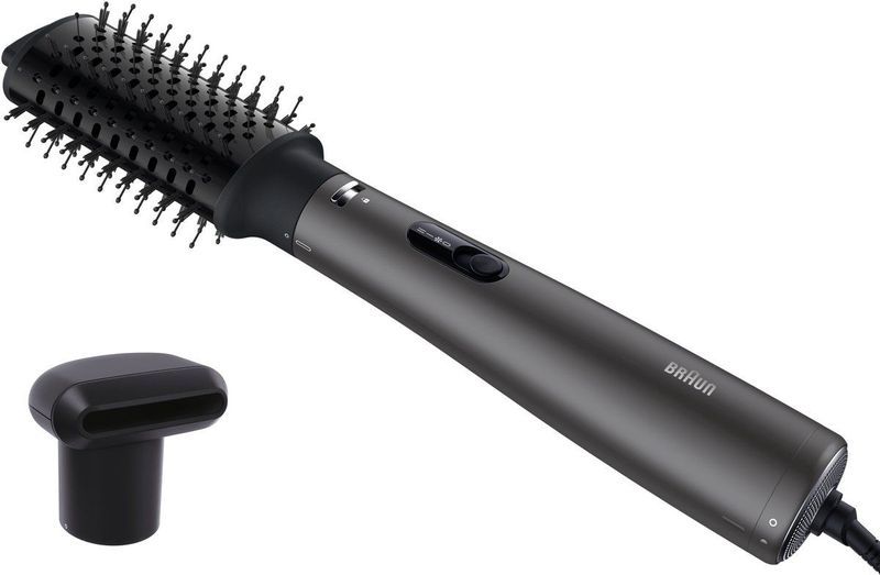 Braun AS2.26 Föhnborstel BRAS226E - Ovale Thermische Borstel voor Meer Volume- Krulborstel met Blaasmond - 2 Temperaturen en Snelheden plus Cool Shot - Perfect voor Middellang en Lang Haar - 800W