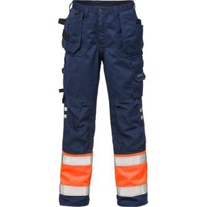 Fristads Hi Vis Werkbroek Klasse 1 2029 Plu - Hi-Vis oranje/marineblauw - C58