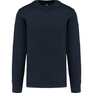 Sweatshirt Heren XL WK. Designed To Work Ronde hals Lange mouw Navy 80% Katoen, 20% Polyester