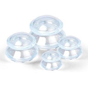 4 stuks Cellulite Cups - siliconen cups - Cupping cups - Cupping Set - Cupping For Cellulite - vacuüm cup - Geschikt Voor het verminderen van cellulitis anti-aging verlicht pijn en gewrichten voor billen, nek, lichaam - transparant