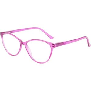 XYZ Eyewear Leesbril Roze +2.50 - Dames - Heren - Leesbrillen - Trendy - Lees bril - Leesbril met sterkte - Voordeel - Cateye - Met sterkte +2.50