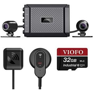 Motorfiets Dash Cam Dual Channel 1080P Waterdichte Camera met WiFi en GPS