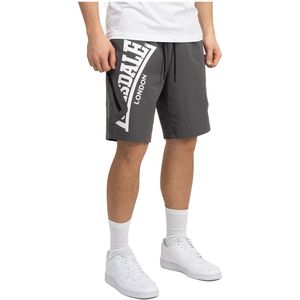 Lonsdale - Alresford Shorts - Korte Broeken - Anthraciet/Wit