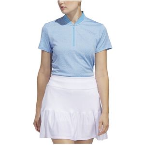 Adidas Ultimate365 Jacquard Korte Mouw Poloshirt Voor Dames Wit S Vrouw
