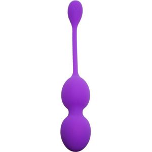 Vagina Balletjes - Vibrerende - Vibrerend Eitje - Trill Ei - Kegel Balls 32mm 80g Purple 10 function USB - Boss Series