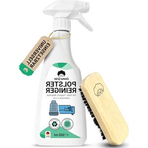 Hoogwaardige Reiniger voor Bekleding van Banken & Autostoelen - Duurzame Bankenreiniger 500ml - Bankenreiniger & Bekledingreiniger met Borstel - Vlekkenverwijderaar Banken - Emma Grün - Duitsland meubelreiniger