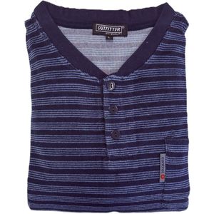 Outfitter - Badstof Heren Pyjama - Blauw - Maat L