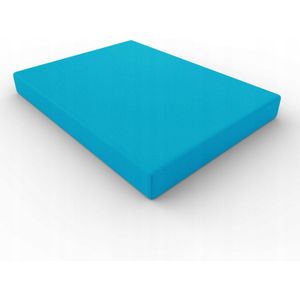 Jersey Hoeslake met Elastiek 140x200cm Turkoois