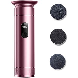 Eeltverwijderaars - Elektrische Voetvijl - Professionele Eeltverwijderaar - Met 3 Rollen - Roze