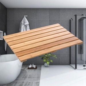 Badmat - Bamboe - Douchemat antislip - Voor in douche of bad - Houten - Douchemat - Badkamer mat - Saunamat