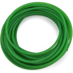 Ronde riem PU polyurethaan OD 5 mm glanzend 10 m - ruw oppervlak groen