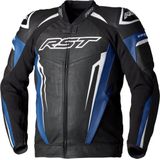 RST Tractech Evo 5 Blue Black White Leather Jacket 50 - Maat - Jas