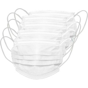 50 stuks - Mondkapjes -Wit - Wegwerp - Niet medisch - Mondmasker