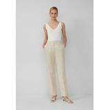 Broek - Geraffineerde Broek met Rechte Pijpen - Katoenmix - Normale Pasvorm