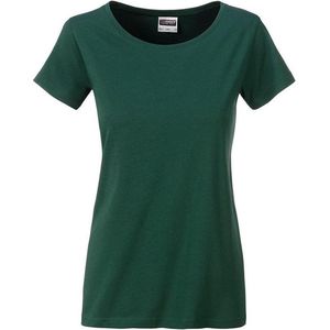 James and Nicholson Dames/dames Basic Organic Katoenen T-Shirt (Donkergroen)
