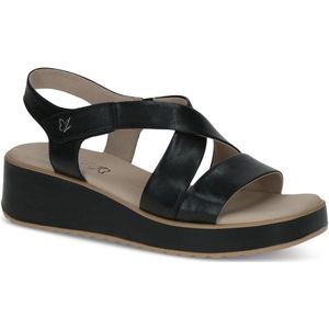 Caprice - 9-28305-44 - Sandalen - G-breedte - Zwart - Sleehak 6 cm