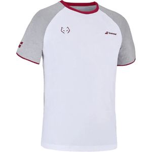 Babolat T-Shirt Juan Lebron Wit Maat (M)