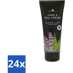 24 x Herbamedicus - Handcrème - Lavendel Geur - Verzachtend & Kalmerend - 75 ml - Handcreme - Lavendel - Hydraterende Handcreme - Verzachtende Handcreme - Natuurlijke Handcreme