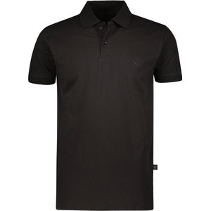Gino Santi Polo Shirt Heren Smart Cotton Zwart | Maat XL
