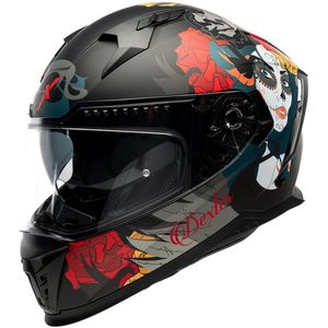 Motor Integraal Integraalhelm EROS CALAVERA Zwarte mat XS van MOTOBLOUZ