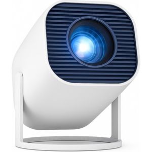 Mini Beamer - Draagbare Projector - 4K Decoder - 720P HD - Smart Projector - WiFi 6 - Bluetooth 5.0 - Home Cinema - Buitenbioscoop - Rotatie 180° - Auto Keystone - Stil Geluid - Compact - HDMI - USB - Voor Smartphone & Laptop