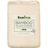 Bambaw - Luxe Bamboe Kussenslopen - Ivoor - 80cm bij 80cm - 2 Stuks - Hypoallergeen