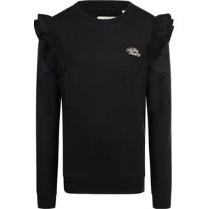 No Way Monday - Meisjes Sweater- Black - Maat 98