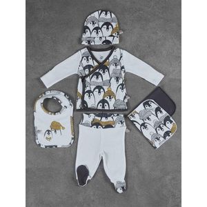 Ecocotton babyset van biologisch katoen 5-delige - Pingu White