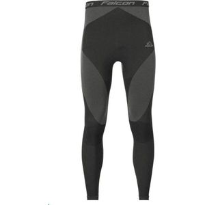 Falcon Dames Thermobroek lange broek - Zwart/Grijs - Maat S