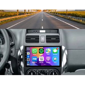 Autoradio 2/32GB met Carplay en Android auto | Geschikt voor Suzuki SX4 en Fiat Sedici 2005-2015 | Radio scherm met Navigatie | 2005 2006 2007 2008 2009 2010 2011 2012 2013 2014 2015