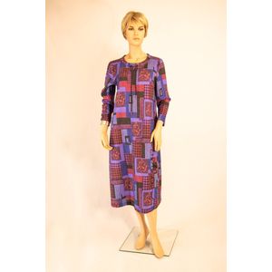 Paars-lila jurk met logoborduursel EU 58