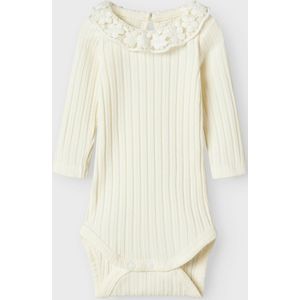 Biologisch Katoen - Romper - Lange Mouwen - Ronde Hals - Gestreept Patroon