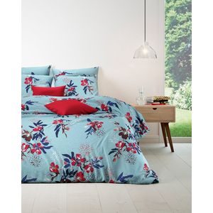 Mistral Home - DEKBEDOVERTREK - katoen renforcé - 260 x 240 cm + 2x 65 x 65 cm - extra breed - botanisch - veelkleurig