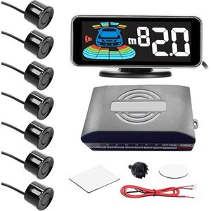 Parkeerplaats Sensoren - Afstandsdetectie - LCD Display - Beltoon - 8 Sensoren Parkeer sensoren