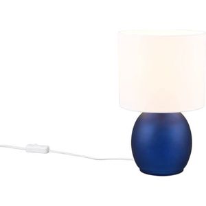 TRIO VELA - Tafellamp - Blauw - excl. 1x E14 10W - Snoerschakelaar