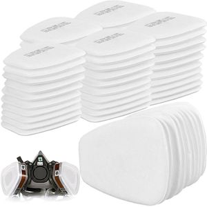 50 Stuks Ademhalingsmaskerfilters - 5N11CN Maskerfilters - Geschikt voor Stofmaskers 6000 6001 6200 6800 7501 7502 Ff402
