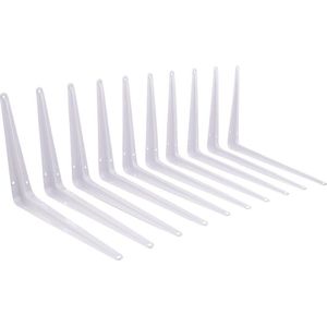 WDMT™ Plankdragers | 20 x 25 cm | 10 stuks | Metaal | Wit